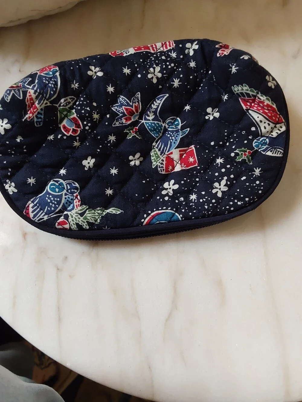 Vintage Vera Bradley Halloween Owls Bag, 2018 Quilted Cotton Cosmetics Case